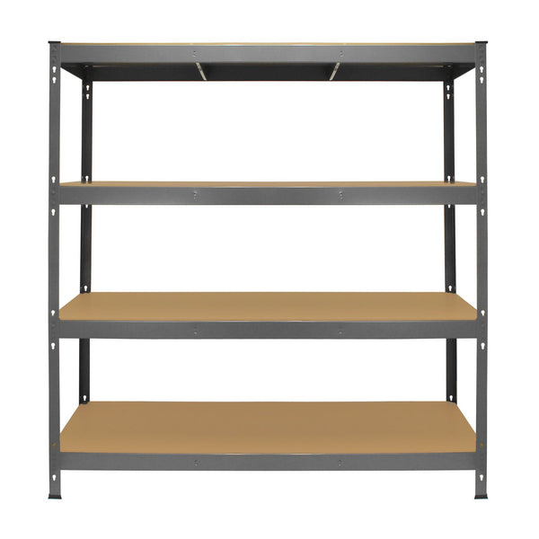 online Scaffale da Garage Senza Bulloni 160x60x160 cm in Acciaio Grigio