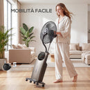 Ventilatore Nebulizzatore 90W con Serbatoio 3,1L 3 Modalità e 3 Velocità Oscillazione 70° e Timer      