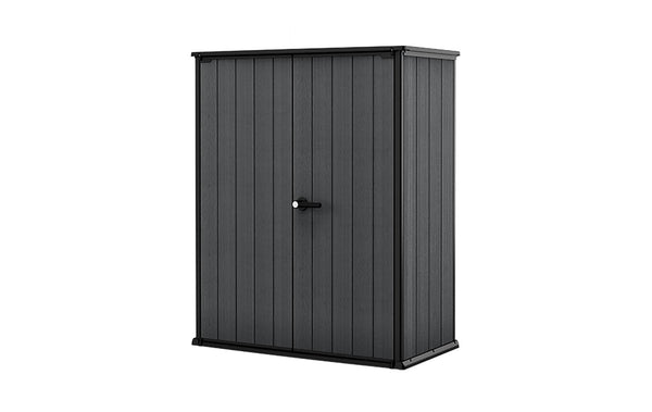 sconto Armadio da Esterno Keter Cortina Alto 140x73,6x170,4 cm in Evothech+ Grigio