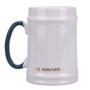 Boccale Birra Ø8x13 cm in New Bone China VdE Tivoli 1996 Le Travisate Bianco