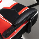 Sedia da Gaming Massaggiante in Similpelle in Similpelle  Nera e Rossa