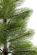 Albero di Natale Artificiale cm Ø48xh90 con 19 rami con vaso grivola verde