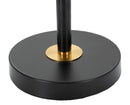 Lampada da Tavolo Levels Ø25x48 cm in Ferro e Tessuto Nero e Oro      