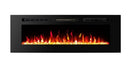 Camino Elettrico da Incasso 46,5x152,4x12,1 cm Effetto Fiamma 1500W Amadeo 60 Nero