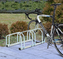 Rastrelliera Porta Biciclette 3 Posti 70,5x33x27 cm Tubi in Acciaio 