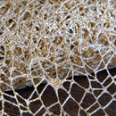 Set 4 Bobine Tessuto a Ragnatela Metallica 5m H50 cm Oro