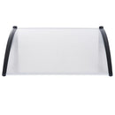 Pensilina Tettoia in PVC e Plastica 140x80 cm Trasparente 