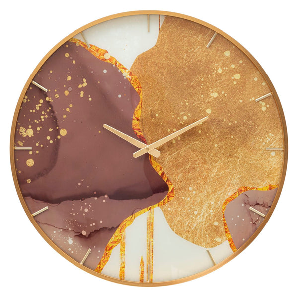 Orologio da Parete Glody 5x60x5 cm in Vetro MDF e Metallo Multicolor acquista