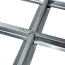 Legnaia da Giardino in Acciaio 182x89x136-148 cm  Grigio Scuro