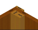 Casetta Box da Giardino 1,2x0,6 m con Pavimento in Legno Picea Massello 16mm Eden