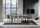 Consolle Allungabile 90-300x40x77 cm in Nobilitato Marrone