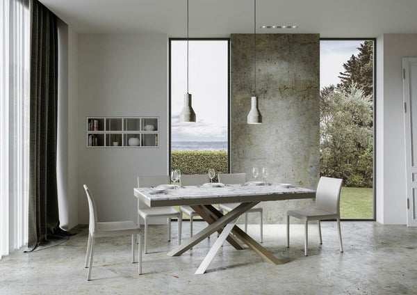 prezzo Tavolo Allungabile 120-224x90x80 cm Volantis Evolution Marmo
