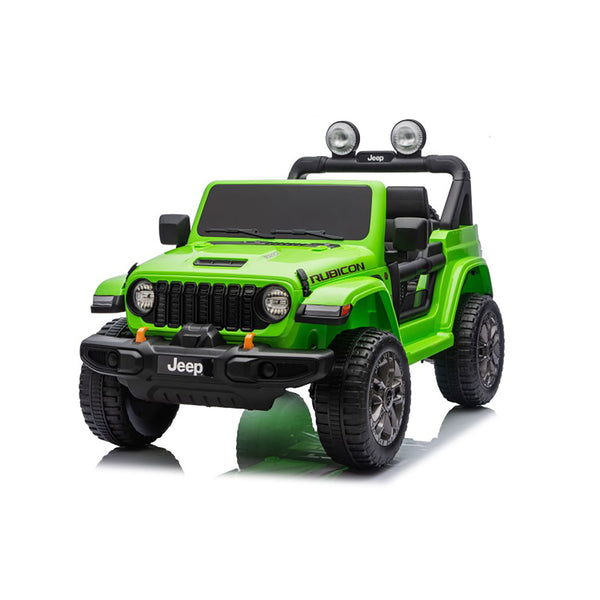 Macchina Elettrica per Bambini Jeep Wrangler Rubicon 12V con Telecomando Verde acquista