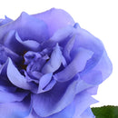 Set 4 Rose Artificiali Aperta Altezza 50 cm Blu
