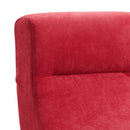 Poltrona Alzapersona Elettrica 2 Motori 74x85x160 cm in Tessuto Rosso
