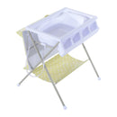 Fasciatoio Pieghevole Multiuso con Vaschetta Bagnetto per Neonati in Plastica Atossica 85x70x92 cm 