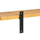 Set 2 Mensole 90x15x 2,5 cm in Legno di Pino  Marrone
