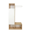 Mobile da ingresso 82x36x165 cm Krell rovere bianco