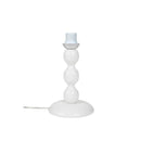 Lampada da tavolo Laguna  legno naturale bianco