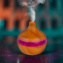 Mini Diffusore aromi Vaporizzatore LED 110x110x115mm 2W USB Marrone chiaro