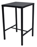 Tavolo Alto da Giardino 70x70xH110 cm in Metallo Utility Grigio
