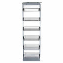 Colonna Estraibile per Mobile da Cucina 6 Cestelli H190-220 cm in Acciaio Inossidabile