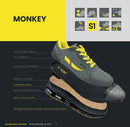 Scarpe Antinfortunistiche Basse Dozer Monkey S1 Scamosciate Grigio