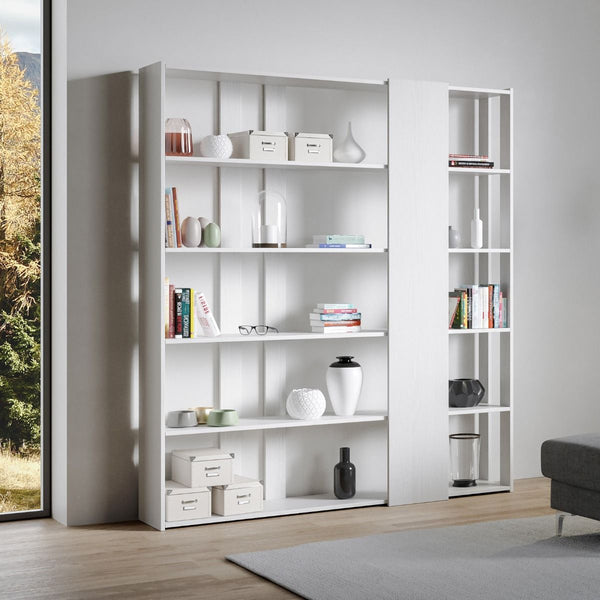 sconto Libreria Moderna 5 Ripiani 178x36x204 cm in nobilitato Bianco