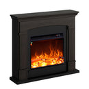 Camino Elettrico da Pavimento 107,2x95,2x24,5 cm Effetto Fiamma 1500W Sined Siena Wenge