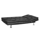 Divano Letto Prontoletto Bologna Rivestimento in Similpelle Nero