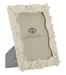 Cornice Leaf Cream 20,5x2x26 cm in Poliresina e Vetro