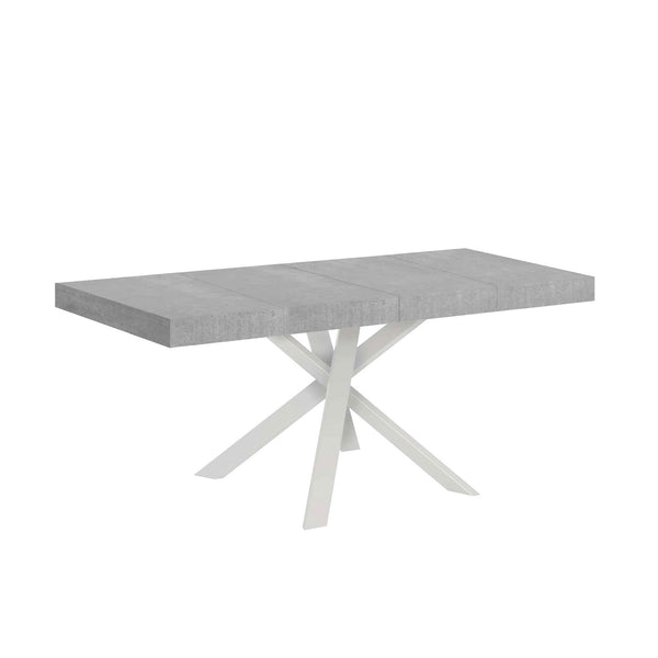 acquista Tavolo Allungabile 90/194x90x77 cm Clerk Premium Cemento