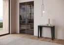 Consolle Allungabile 90-300x40x77 cm in Nobilitato Grigio
