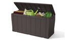 Baule Cassapanca da Esterno 117x58x45 cm in Resina Keter Sherwood Marrone