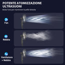 Ventilatore Nebulizzatore con Serbatoio 3,2L 3 Modalità e 3 Velocità Oscillazione 70° Timer Telecomando Nero      