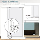 Porta Scorrevole Vetrata 77,5x205 cm Smerigliata 