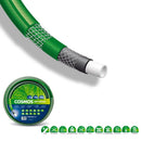 Tubo Pompa dell'Acqua da Giardino 15 Metri 1/2" 6 Strati Cosmos Verde