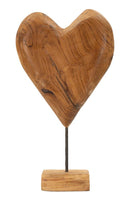 Scultura Dobu 25x12x45 cm in Teak Riciclato         