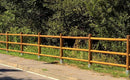 Recinzione con 3 Fori 200xH150 cm in Legno