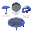 Trampolino Elastico Fitness Pieghevole Ø96.5x22.5 cm 