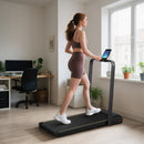 Tapis Roulant Pieghevole con Inclinazione Regolabile Velocità 1-10 km/h Display LED Telaio in Acciaio Nero   