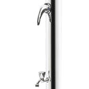 Doccia da Giardino Miscelatore e Lavapiedi ATI Docce Minijet-M Inox Anodizzato