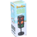 Lampada da Tavolo 10x27 cm Mini Semaforo Giocattolo con Luci a Batteria 