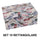 Set 10 Scatole cartone multicolor rettangolare