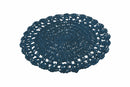 Set 6 Tovagliette Tonda Ø38 cm Villa d'Este Home Tivoli Uncinetto Ocean