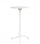 Tavolo Alto Vega Ø60x102 h cm in Acciaio Bianco
