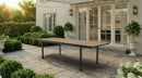 Tavolo Allungabile Interno-Esterno 194,5-272x94x75 cm Keter Porto Nova in Decocoat Graphite e Ashwood 