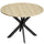 Tavolo Rotondo a Ribalta Pieghevole Ø110x76 cm per 2-6 Persone in Legno e Acciaio Color Legno
