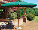 Ombrellone da Giardino 3x3 m Palo Ø48 mm in Legno Vorghini De Lux Verde