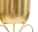 Porta Vaso Farfy Ø22x45 cm in Ferro Oro      